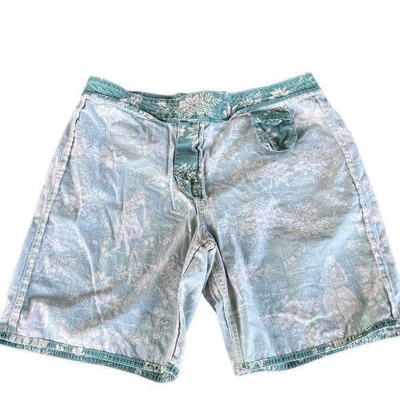 Polo Ralph Lauren Swimwear Hawaiian Hula Girl Swim Trunks Size 34 Luau Tropical - Picture 3 of 12